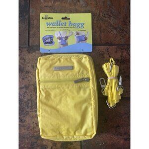 NWOT Baggallini Wallet Bagg Yellow Ripstop Fabric